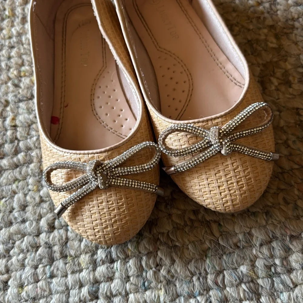 Ballet Flats with Bow Accent 12T